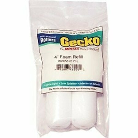 WHIZZ 4 in. Gecko White Foam Mini Roller, 2PK 46058